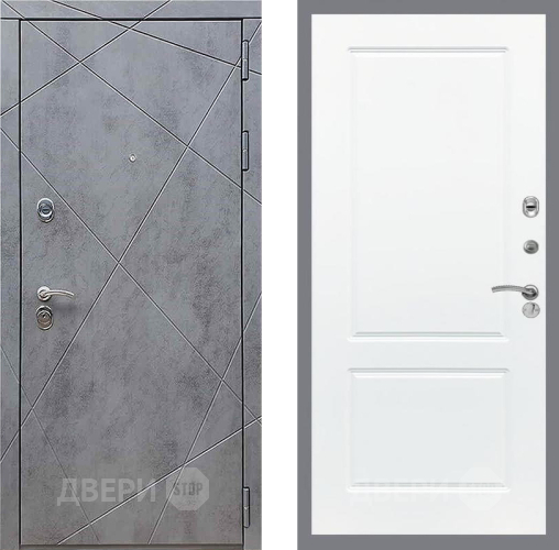 Дверь Рекс (REX) 13 Бетон Темный FL-117 Силк Сноу в Звенигород