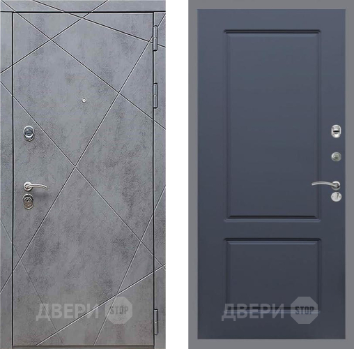 Входная металлическая Дверь Рекс (REX) 13 Бетон Темный FL-117 Силк титан в Звенигород