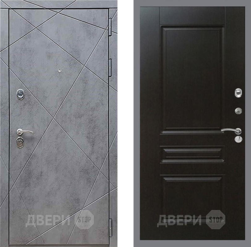 Дверь Рекс (REX) 13 Бетон Темный FL-243 Венге в Звенигород