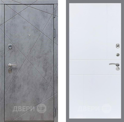 Дверь Рекс (REX) 13 Бетон Темный FL-290 Силк Сноу в Звенигород