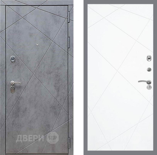 Дверь Рекс (REX) 13 Бетон Темный FL-291 Силк Сноу в Звенигород