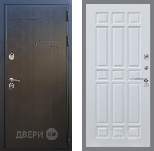 Входная металлическая Дверь Рекс (REX) Премиум-246 FL-33 Белый ясень в Звенигород