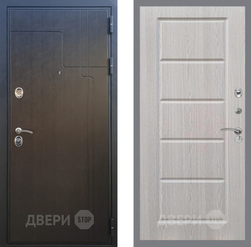 Входная металлическая Дверь Рекс (REX) Премиум-246 FL-39 Беленый дуб в Звенигород