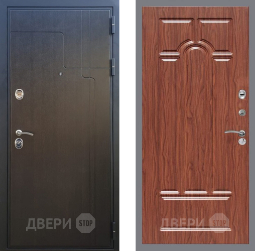 Входная металлическая Дверь Рекс (REX) Премиум-246 FL-58 орех тисненый в Звенигород