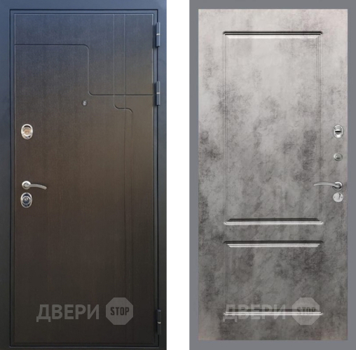 Входная металлическая Дверь Рекс (REX) Премиум-246 FL-117 Бетон темный в Звенигород