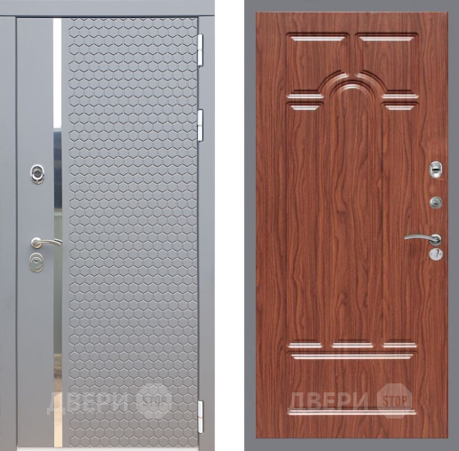 Дверь Рекс (REX) 24 FL-58 орех тисненый в Звенигород