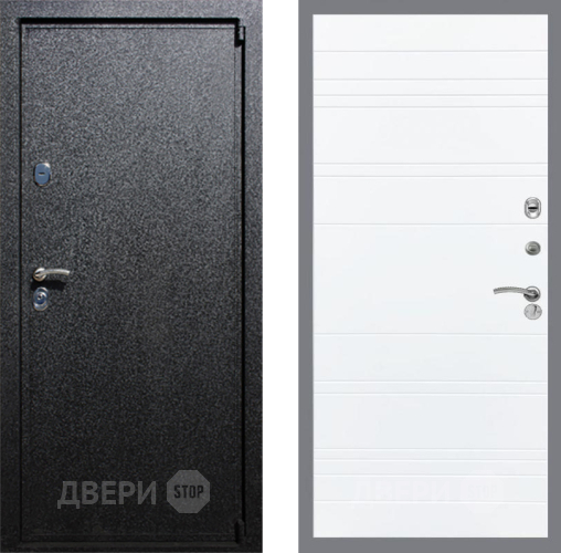Входная металлическая Дверь Рекс (REX) 3 Line Силк Сноу в Звенигород
