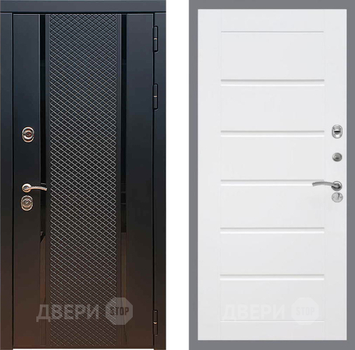 Входная металлическая Дверь Рекс (REX) 25 Сити Белый ясень в Звенигород