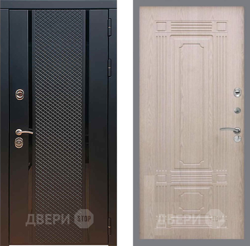 Входная металлическая Дверь Рекс (REX) 25 FL-2 Беленый дуб в Звенигород