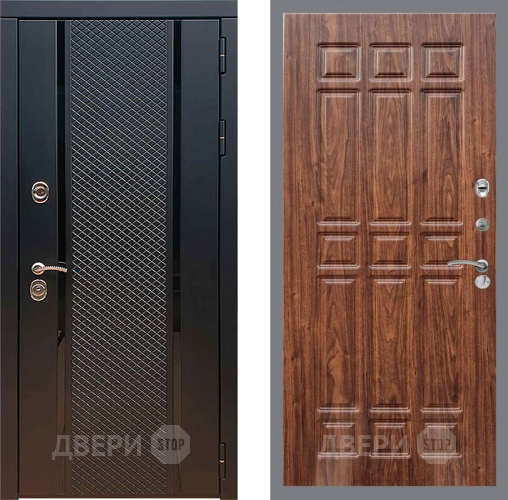 Входная металлическая Дверь Рекс (REX) 25 FL-33 орех тисненый в Звенигород