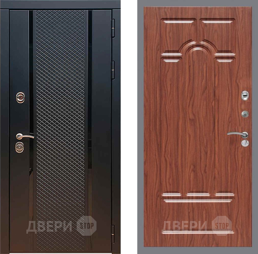 Входная металлическая Дверь Рекс (REX) 25 FL-58 орех тисненый в Звенигород