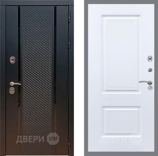 Входная металлическая Дверь Рекс (REX) 25 Смальта Силк Сноу в Звенигород