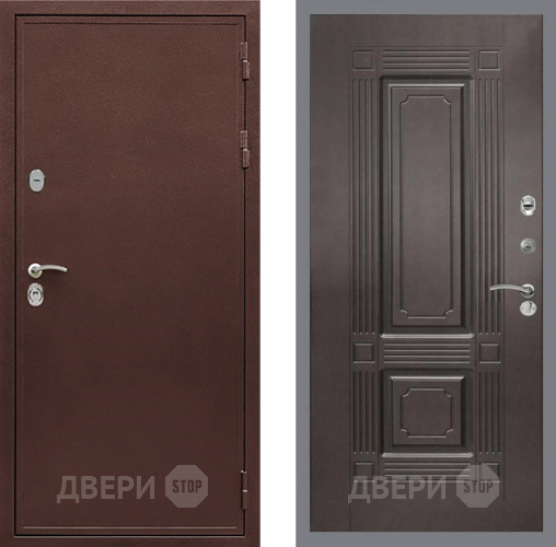 Входная металлическая Дверь Рекс (REX) 5 металл 3 мм FL-2 Венге в Звенигород