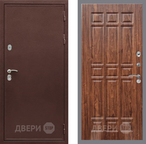 Дверь Рекс (REX) 5 металл 3 мм FL-33 орех тисненый в Звенигород
