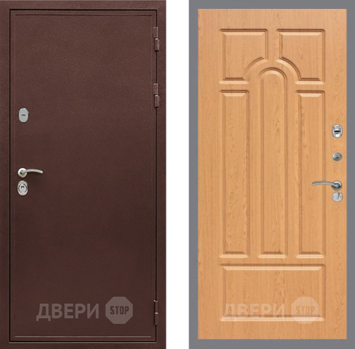 Входная металлическая Дверь Рекс (REX) 5 металл 3 мм FL-58 Дуб в Звенигород