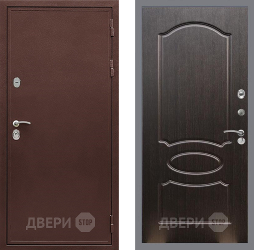 Входная металлическая Дверь Рекс (REX) 5 металл 3 мм FL-128 Венге светлый в Звенигород
