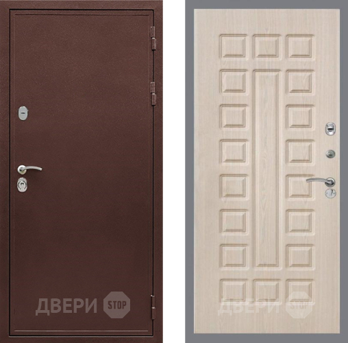 Входная металлическая Дверь Рекс (REX) 5 металл 3 мм FL-183 Беленый дуб в Звенигород