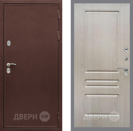 Дверь Рекс (REX) 5 металл 3 мм FL-243 Беленый дуб в Звенигород
