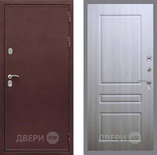 Входная металлическая Дверь Рекс (REX) 5 металл 3 мм FL-243 Сандал белый в Звенигород