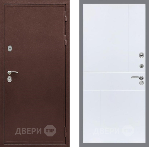 Дверь Рекс (REX) 5 металл 3 мм FL-290 Силк Сноу в Звенигород